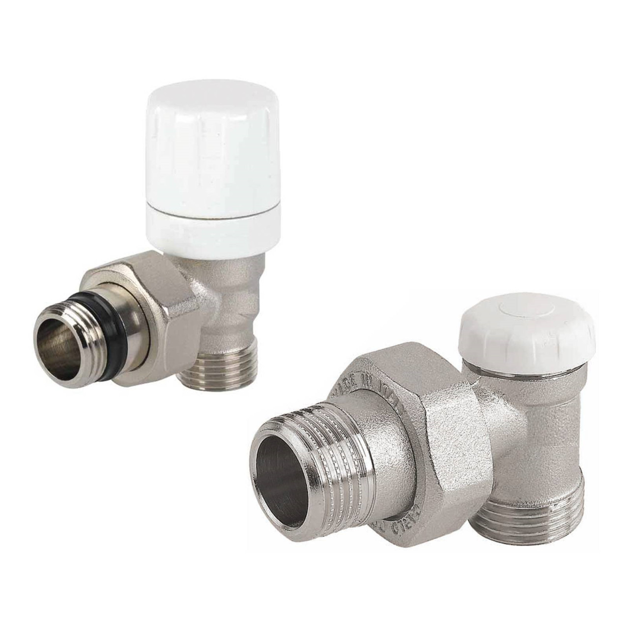 Kit valvole con detentore bianco per impianti in multistrato 16x2 mm