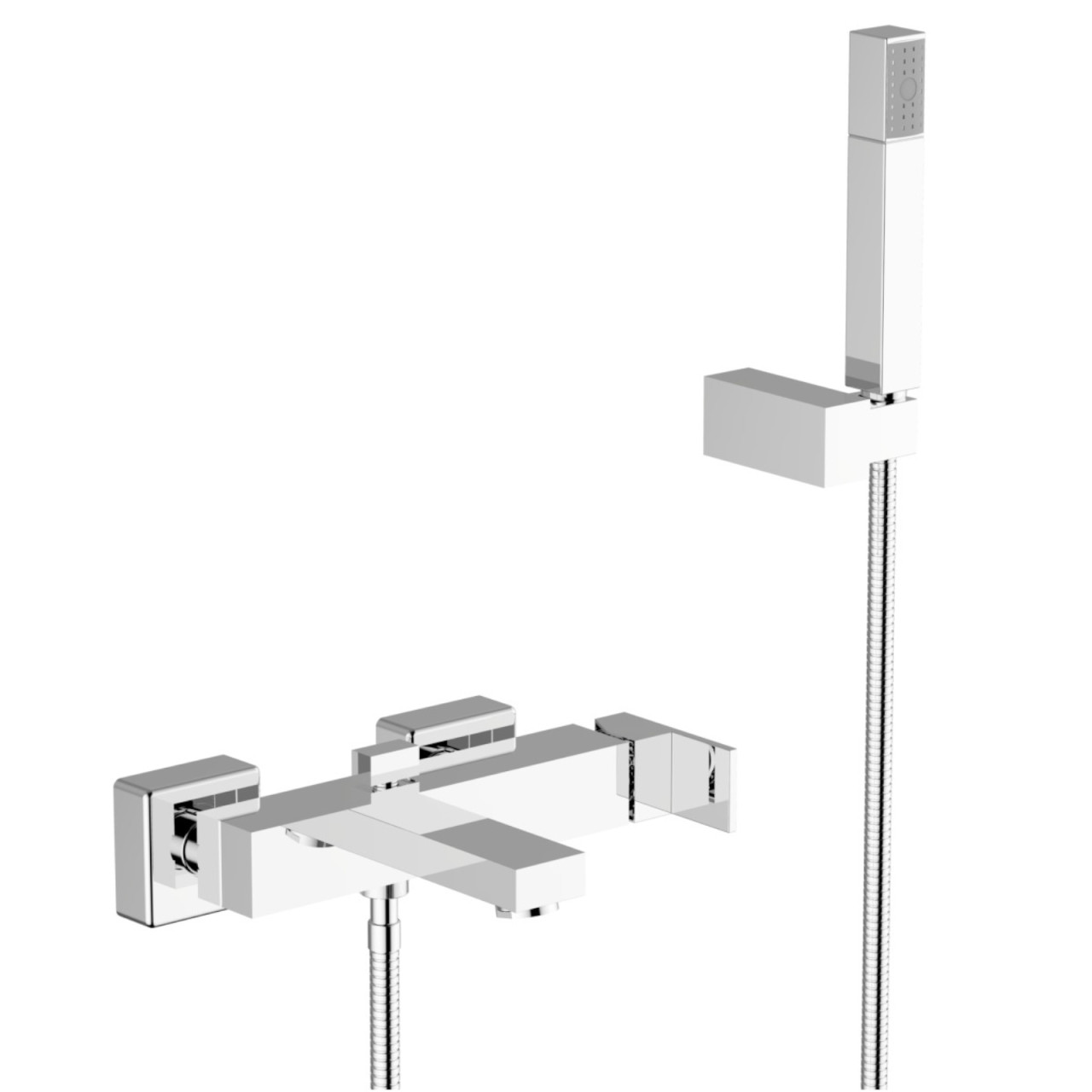 Bianchi - Metro - Miscelatore esterno vasca con kit doccia - Cromo - Ottone