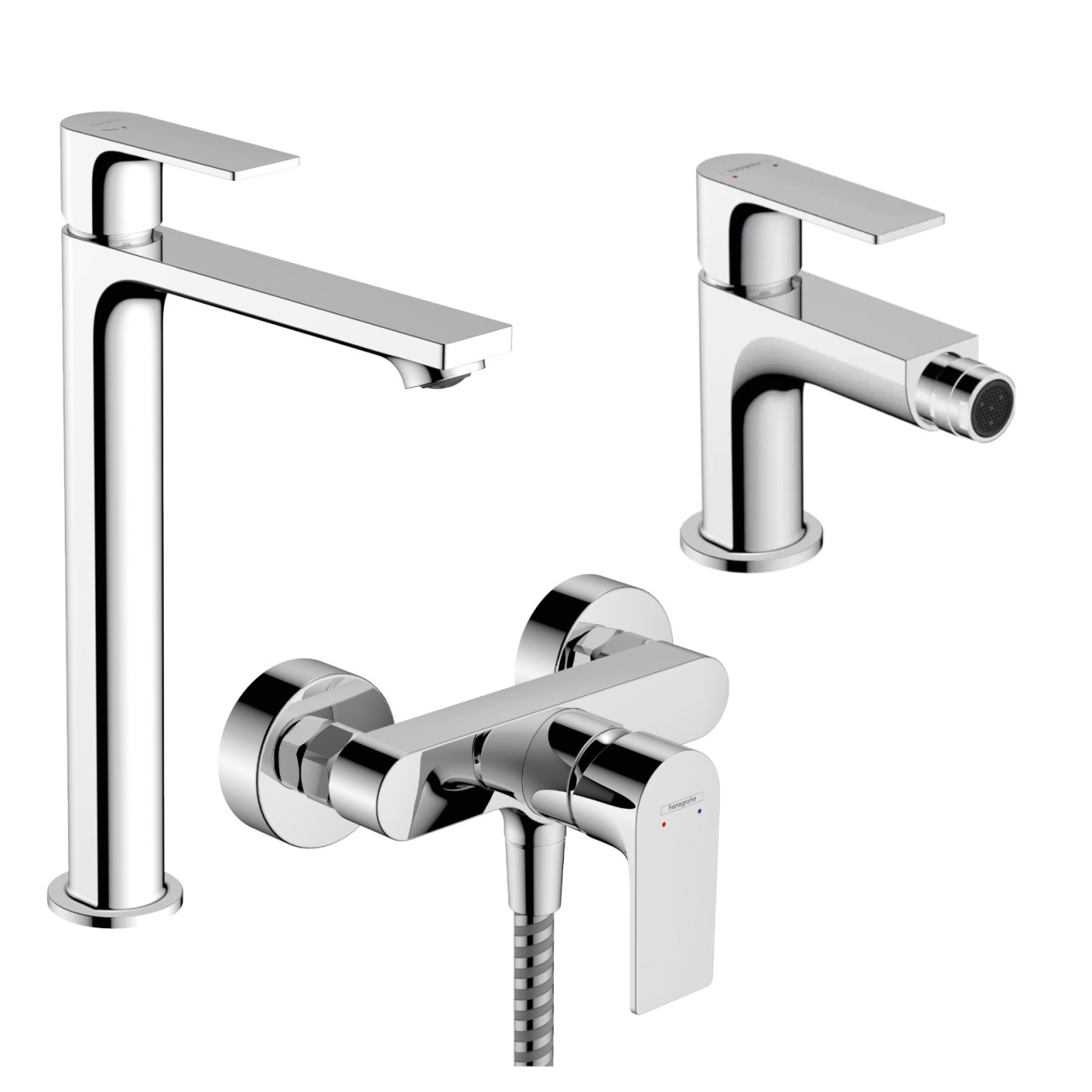 Set miscelatori hansgrohe rebris e lavabo bidet doccia cromato