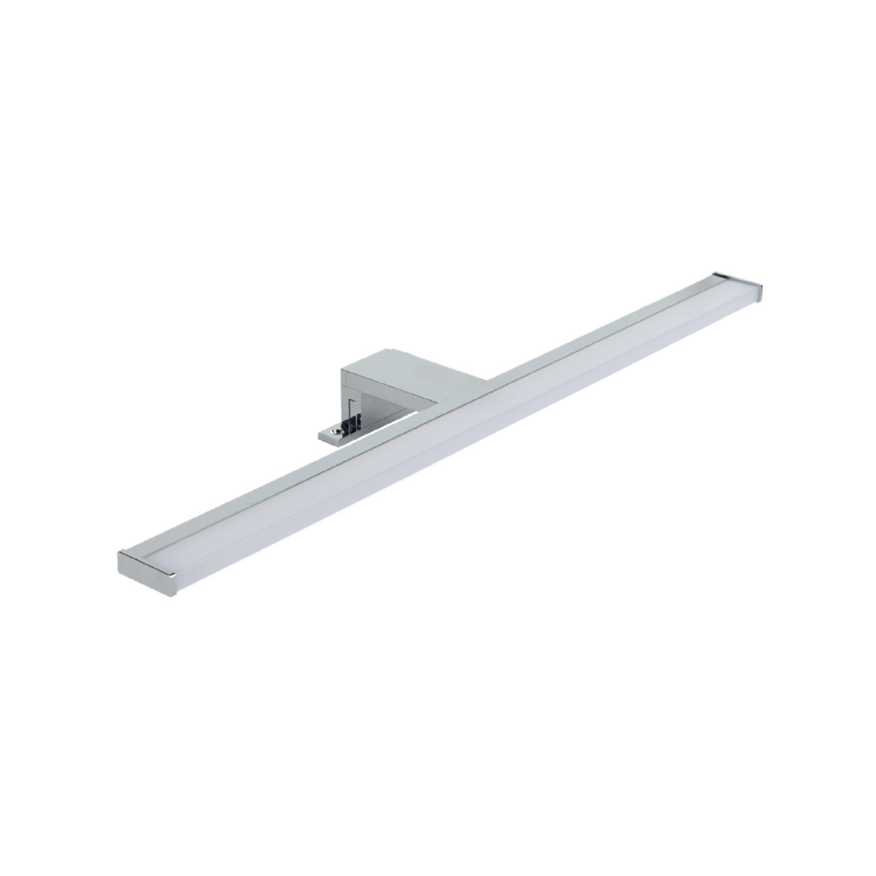 Lampada led da 60 cm in alluminio e abs cromo luce naturale 4000 k