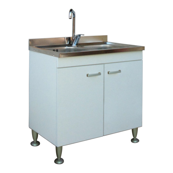 Lavello In Acciaio Inox 80x50 Cm - Con Vasca A Destra E Gocciolatoio, Made In Italy - Foto 8