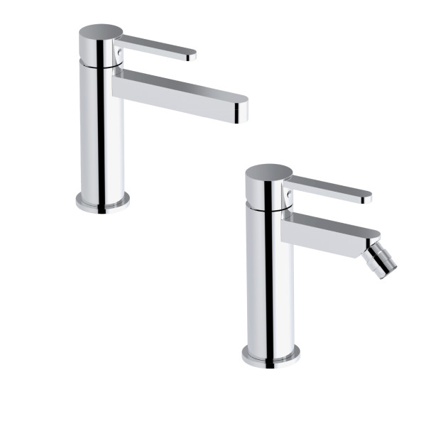 Eurorama - Irina - Set Miscelatori Lavabo e Bidet - Cromo Eurorama - Irina - Set Miscelatori Lavabo e Bidet - Cromo