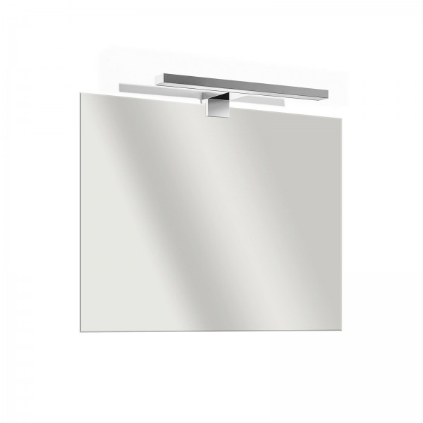 Specchio bagno filolucido 70x100 cm reversibile con lampada led da 45 cm
