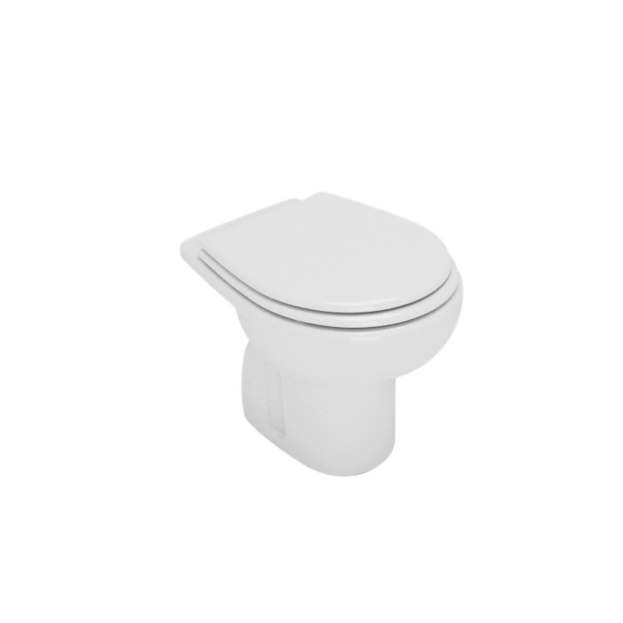Vaso tradizionale bianco opera young in ceramica scarico a parete con coprivaso slim