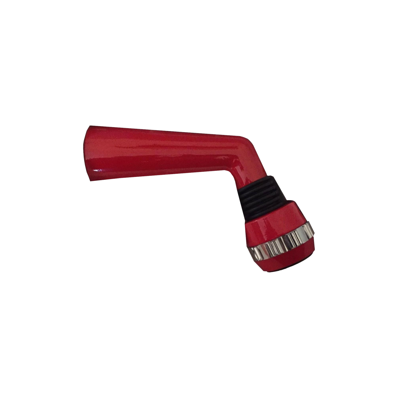 Braccio doccia con soffione rosso