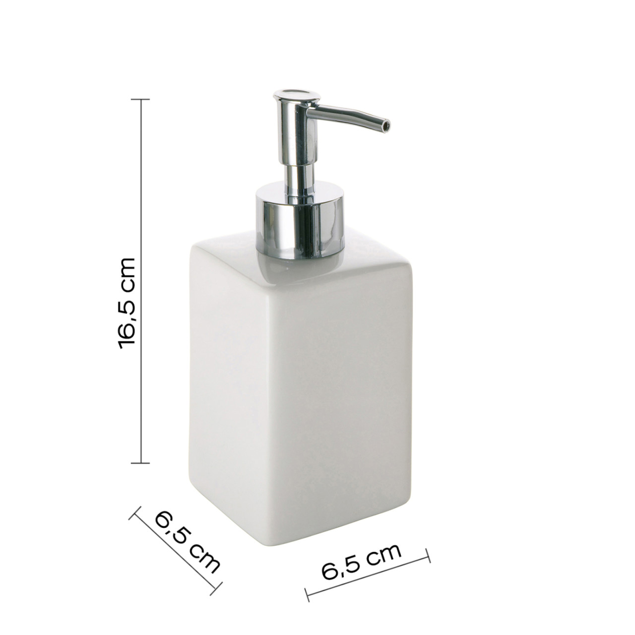 Portaspazzolino in ceramica bianco linea dublino Feridras 275010-b