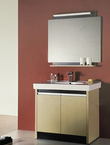 Mobile da terra da 85 cm rovere chiaro con due ante