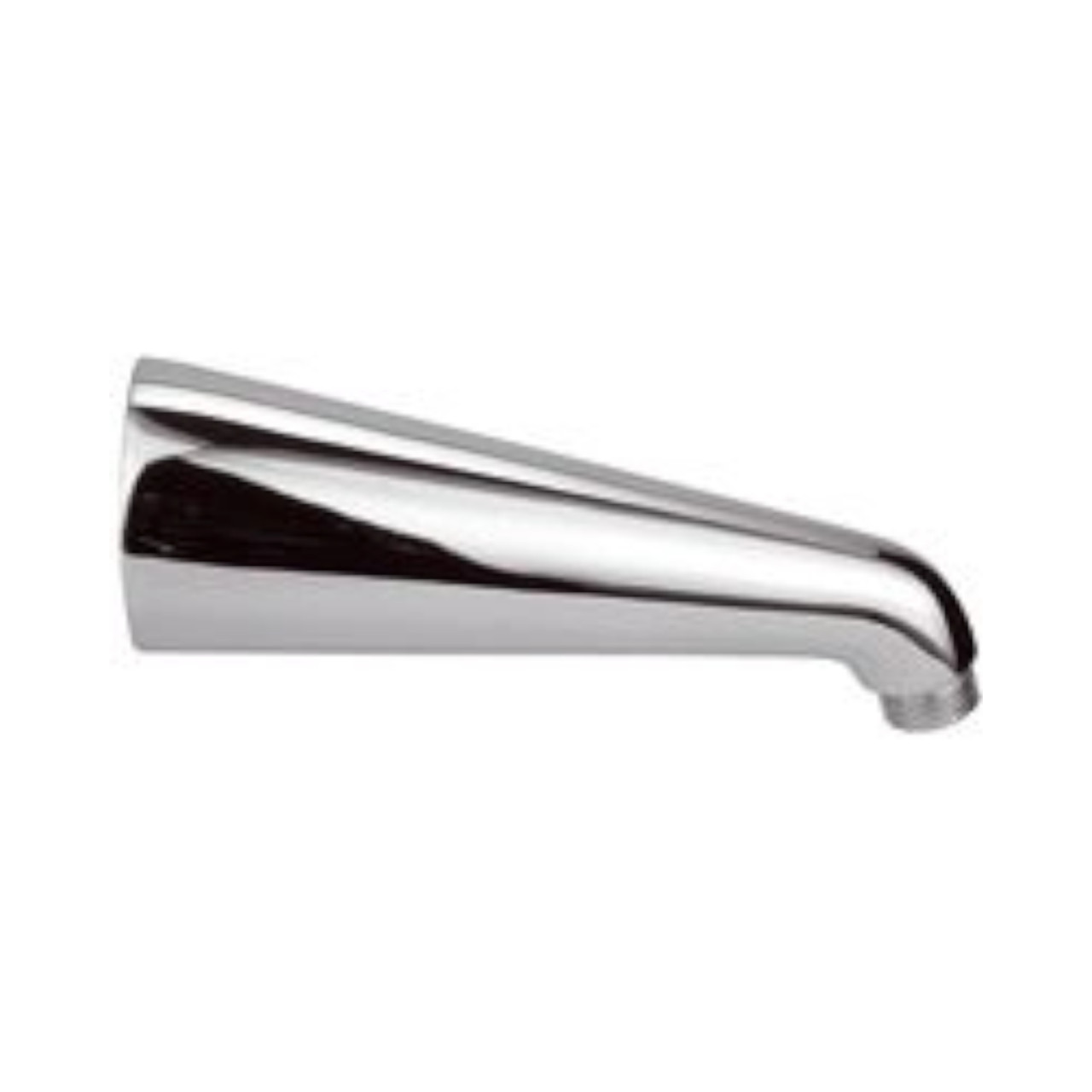 Braccio doccia conico in ottone cromato