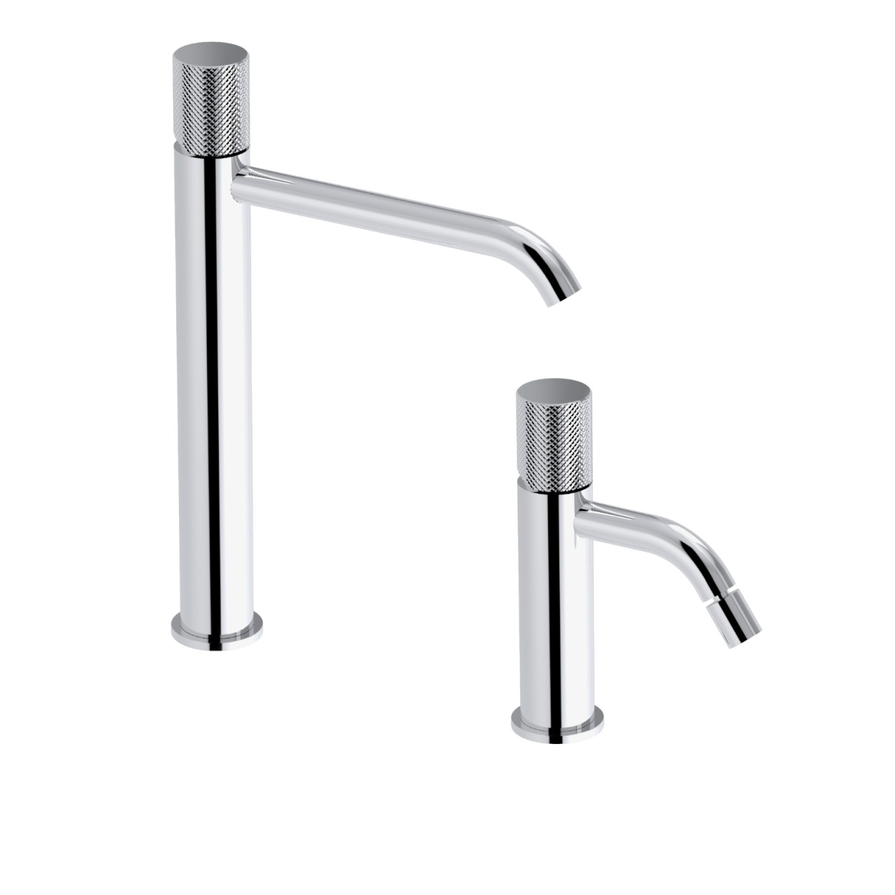 Eurorama - Eletta Tecno - Set miscelatori lavabo e bidet cromo