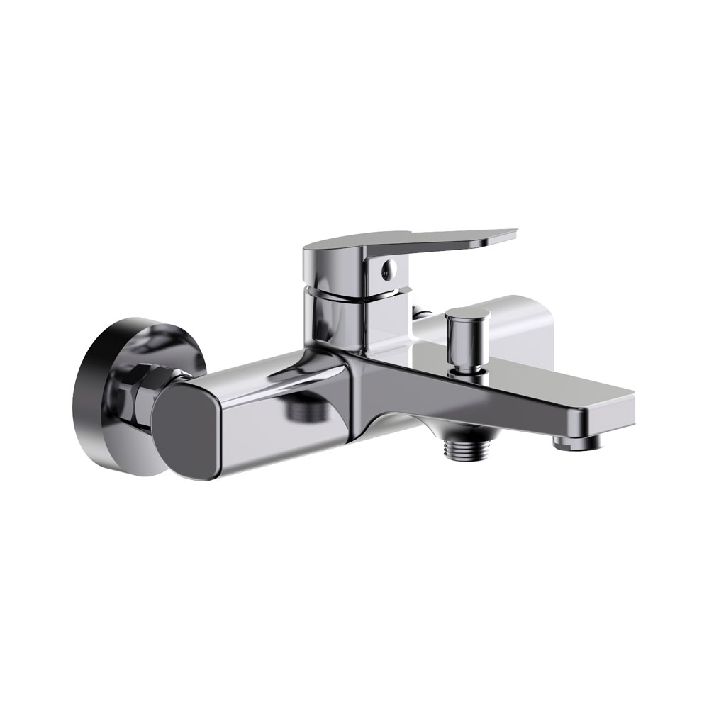 Quaranta - Habibi - Miscelatore esterno vasca con duplex - Cromo - Ottone