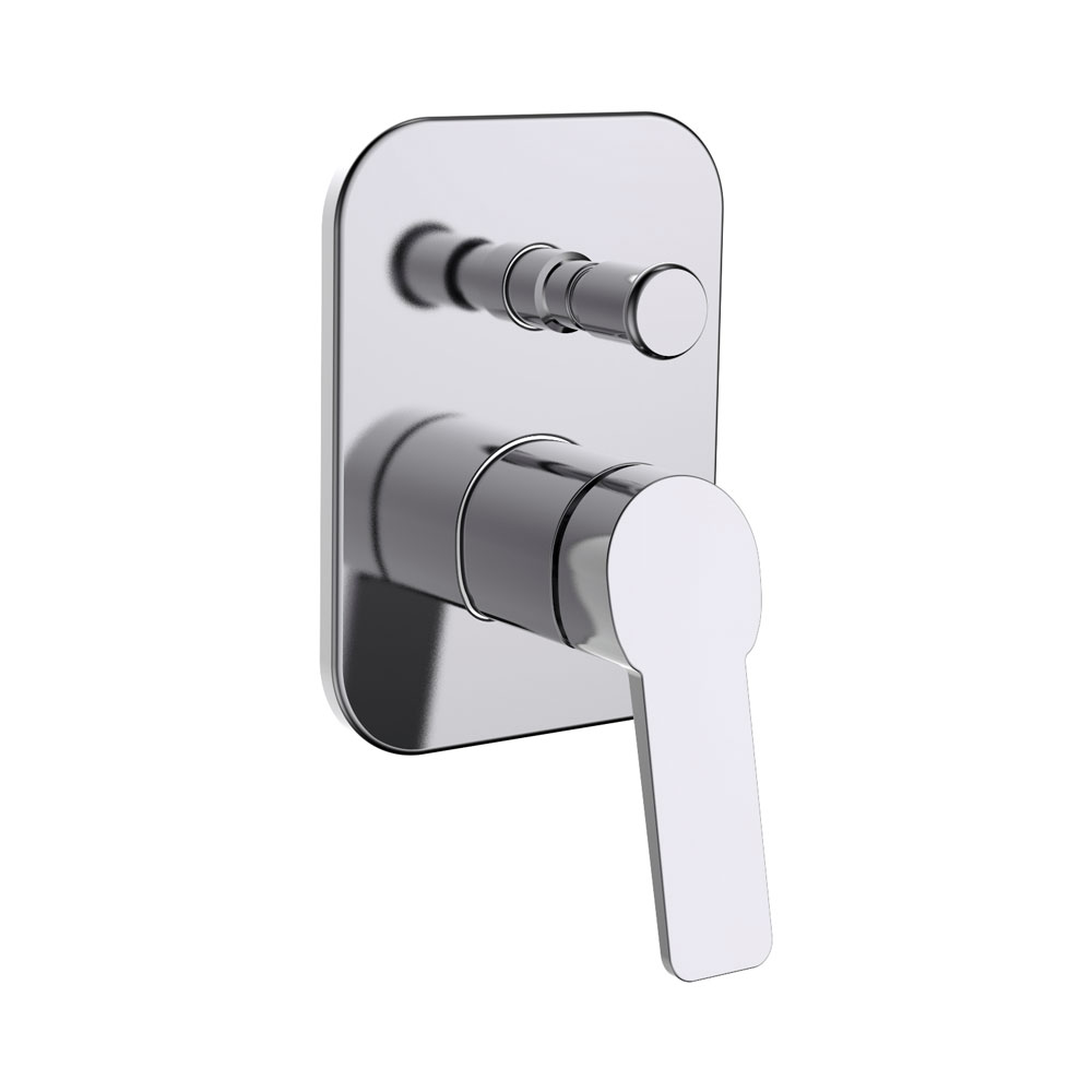 Quaranta - Habibi - Miscelatore Incasso Doccia con Deviatore - Cromo - Ottone