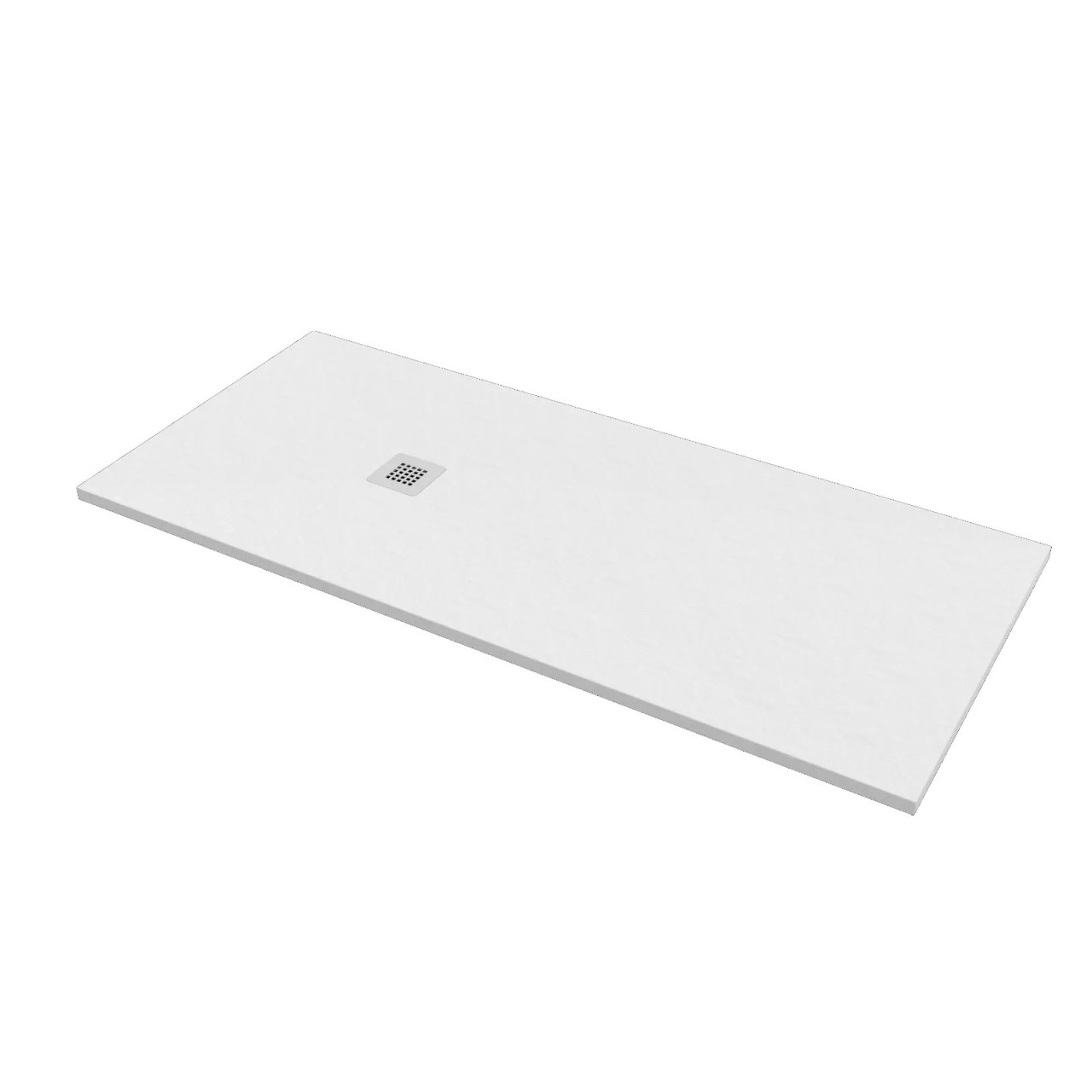 Euroceramica - Piatto Doccia 70x170 cm Bianco Effetto Pietra