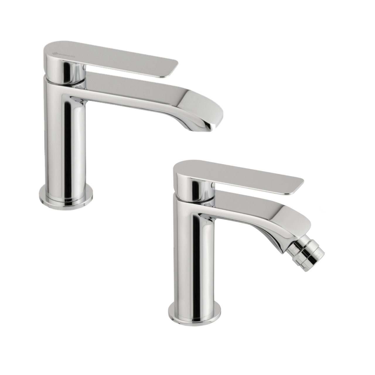 Eurorama - Mon - Set miscelatori lavabo e bidet in ottone cromato