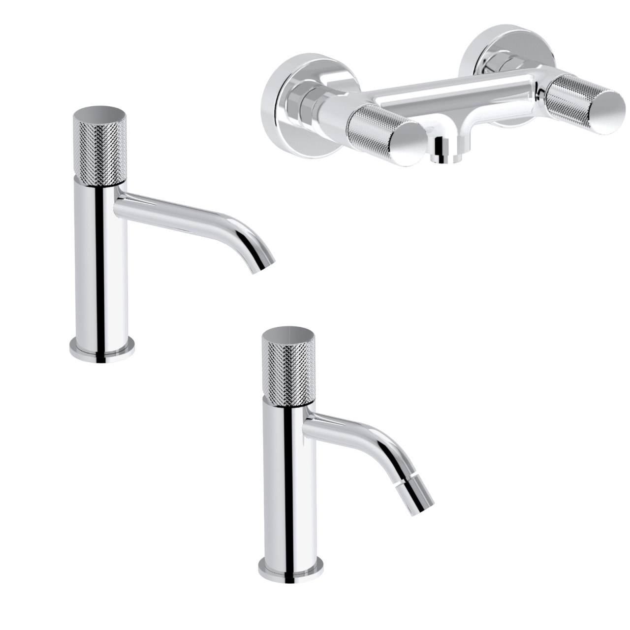 Eurorama - Eletta Tecno - Set Miscelatori Bagno Cromo