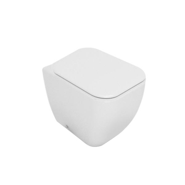 Sanitari filomuro bianco in ceramica con copriwc slim soft close | area Sanitari filomuro bianco in ceramica con copriwc slim soft close | area