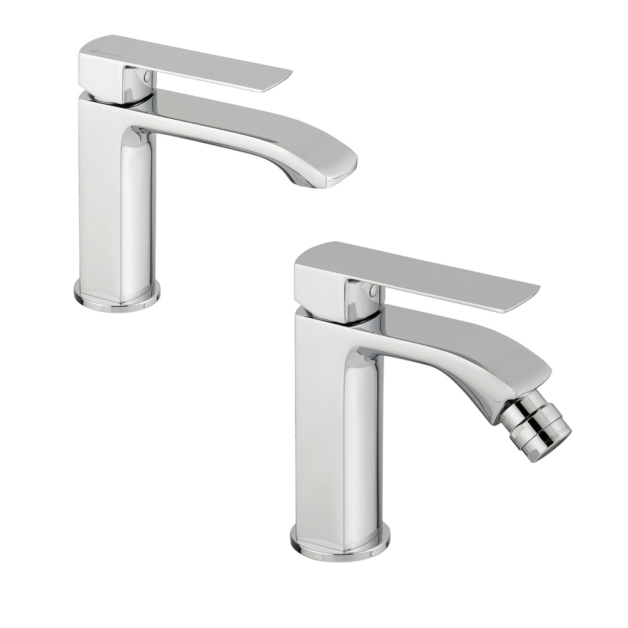 Miscelatore lavabo e bidet cromo son scarico click clack