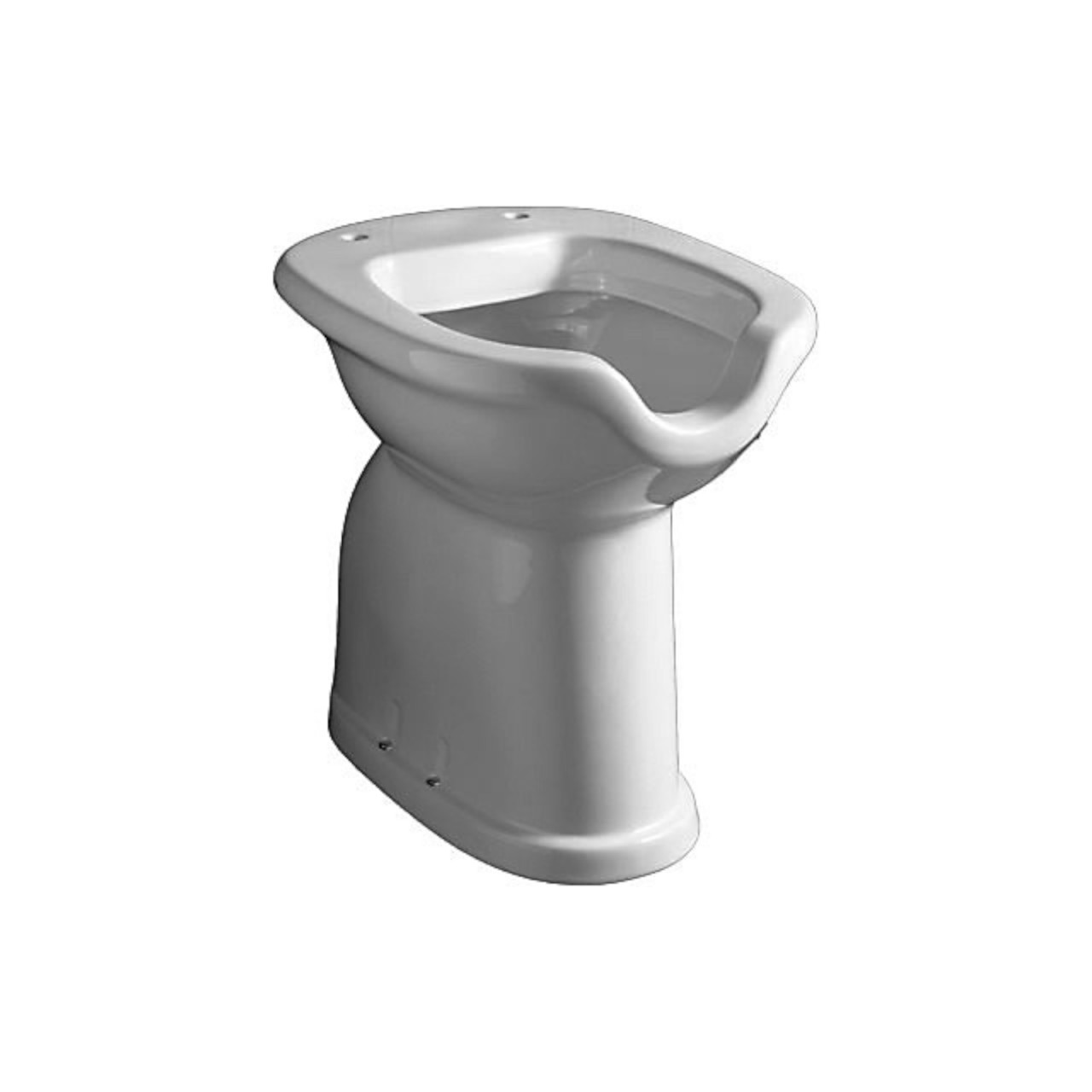 Age - Vaso wc per disabili in ceramica con scarico a terra - Altezza 50 cm