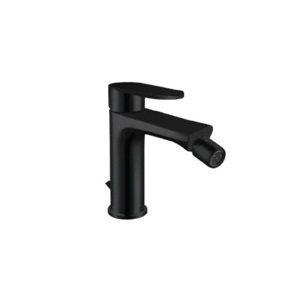 Miscelatore bidet winter nero opaco con scarico tradizionale in ottone Miscelatore bidet winter nero opaco con scarico tradizionale in ottone