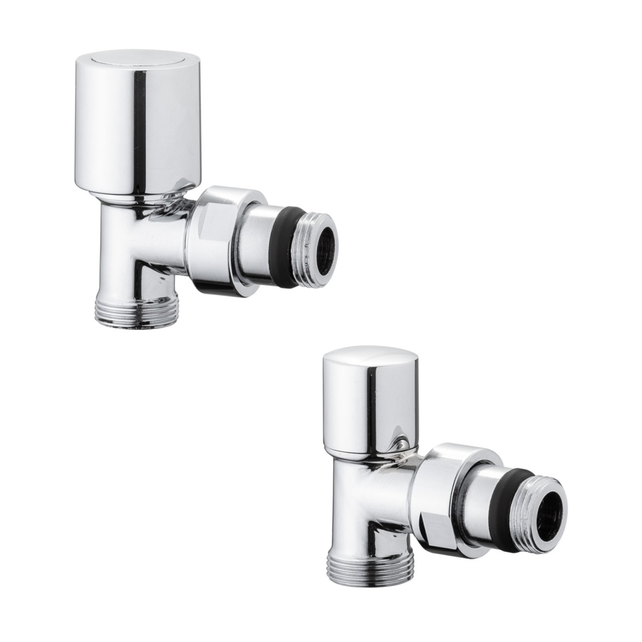 Kit valvole con detentore cromo per impianti in multistrato 16x2 mm