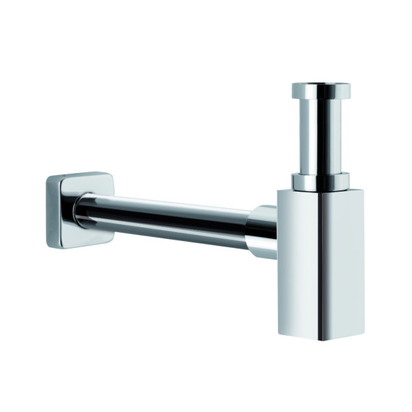 Sifone arredo quadro cromato da 1"1/4 Sifone arredo quadro cromato da 1"1/4