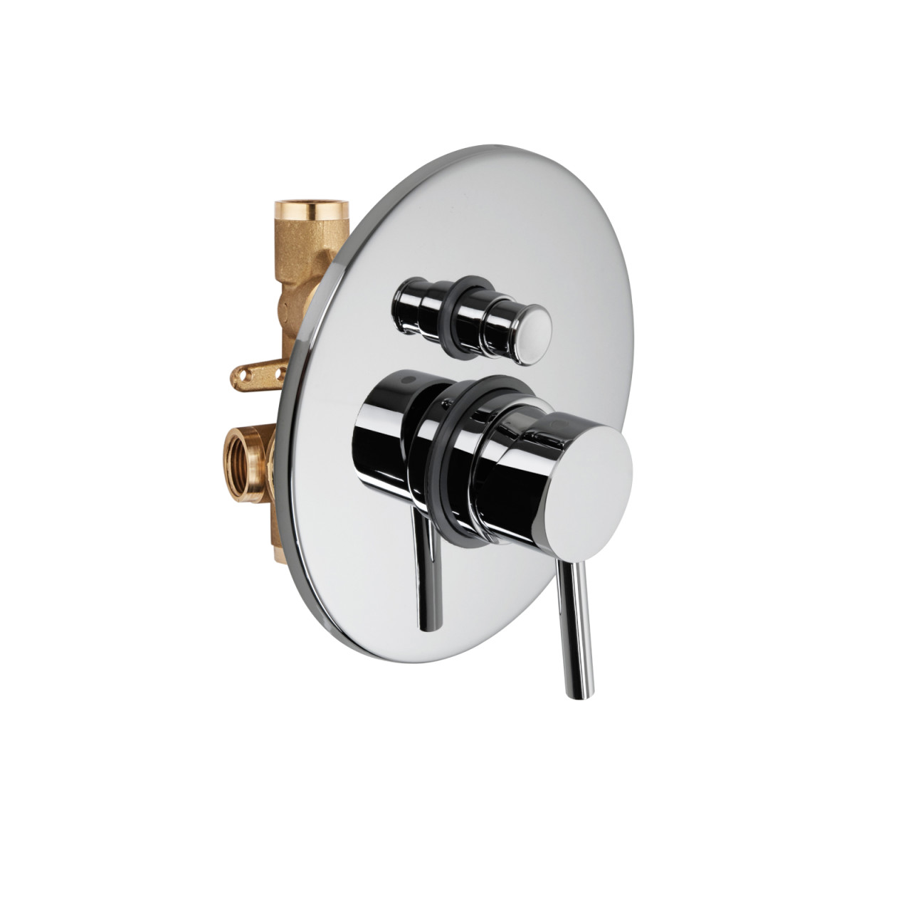 Miscelatore incasso doccia palazzani mimo con deviatore cromo