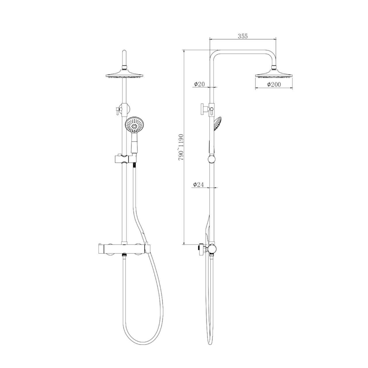 KTC Tec TSRG 950 - Colonna d'acqua con effetto ruggine, colore: Marrone