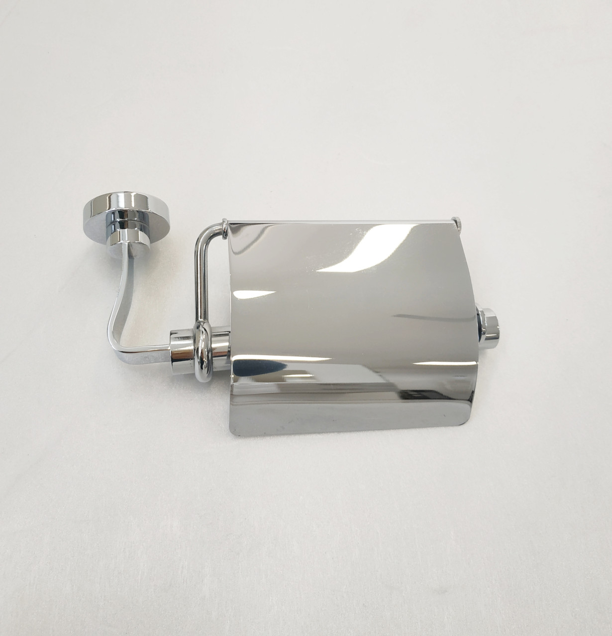 Portarotolo a muro valli karma in acciaio inox cromato