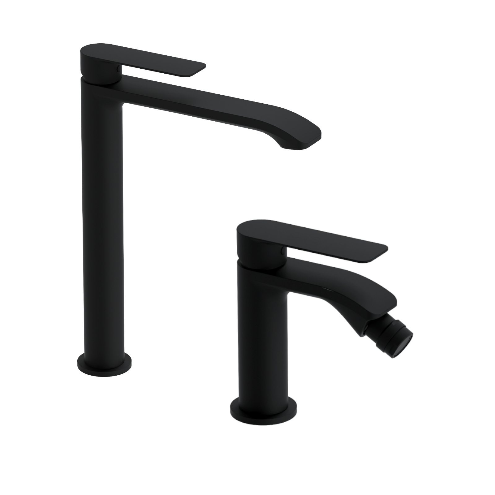 Set 3 Miscelatori Lavabo, Bidet, E Doccia Da Incasso Nero Opaco Fassa - Foto 4