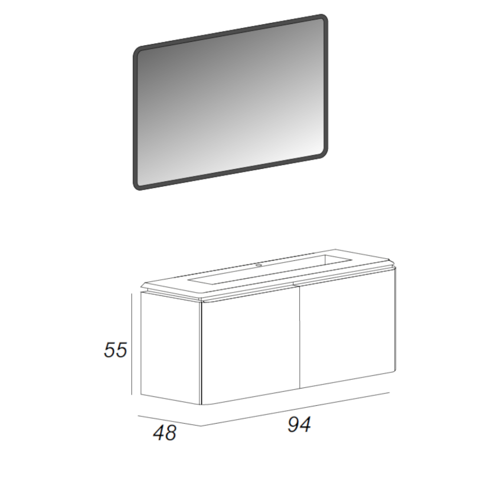 staffe per mobile bagno sospeso