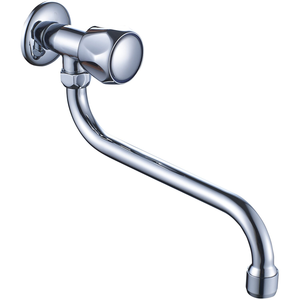 Rubinetto a parete a snodo da 1/2 cromo