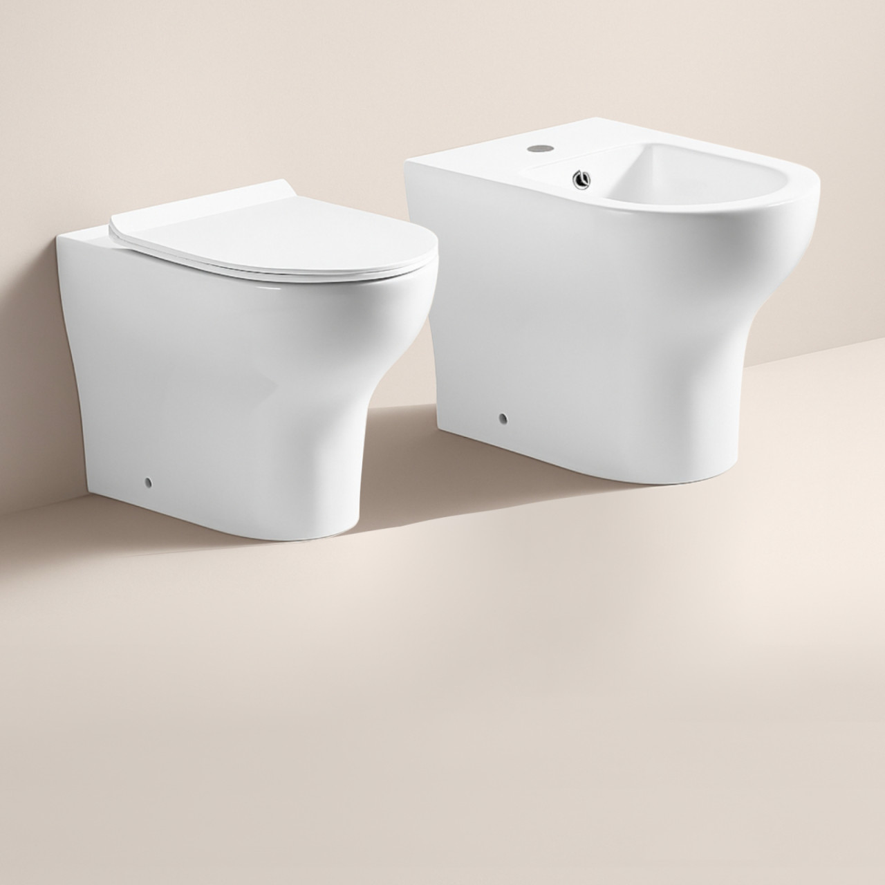 Sanitari bagno filo muro design tradizionale con sedile slim | Dream