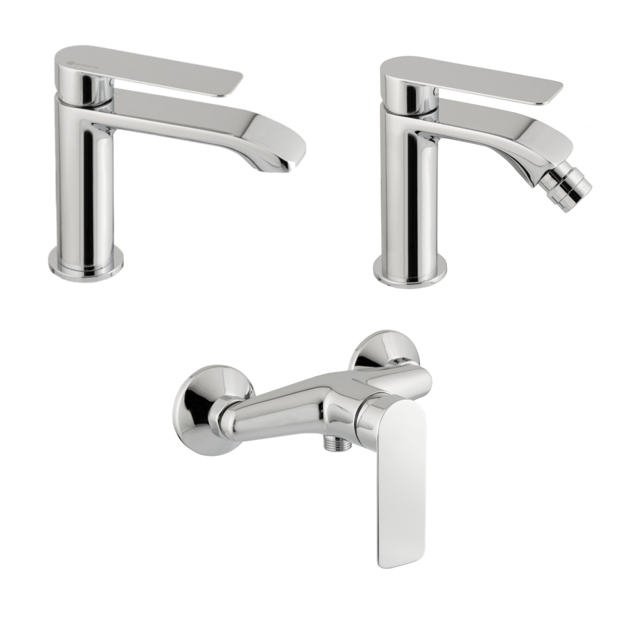 Eurorama - Mon - Set miscelatori bagno in ottone cromato