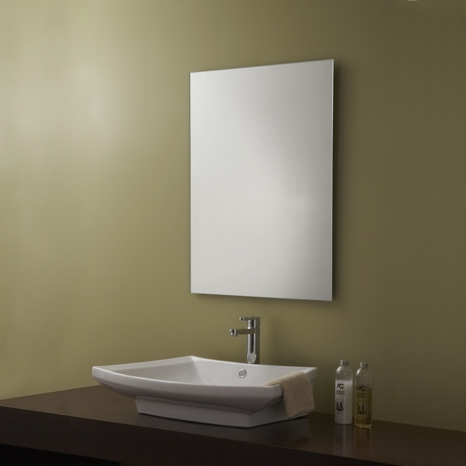 Specchio da bagno Semplice linea Recto - Cerasa
