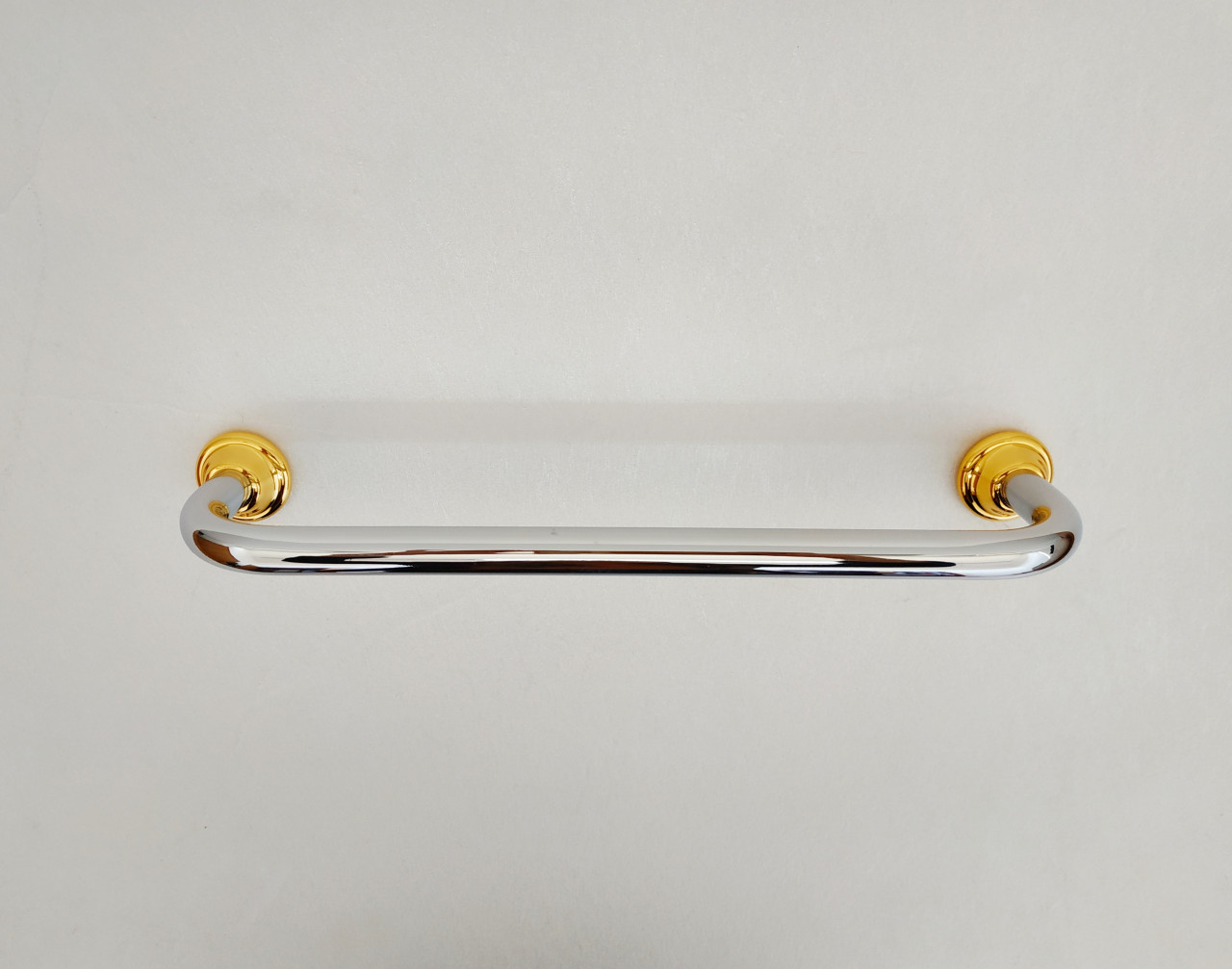 Portasalviette a muro da 35 cm cromo e oro