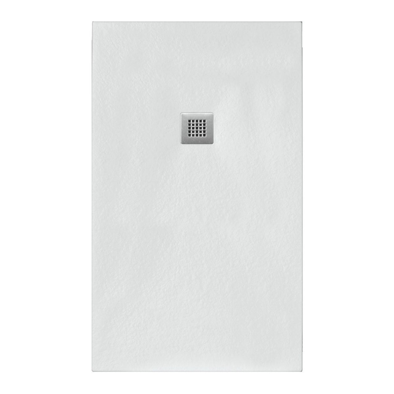 PIATTO DOCCIA BIANCO 80X140 IN MINERAL MARMO SP 3 CM CON PILETTA INCLUSA