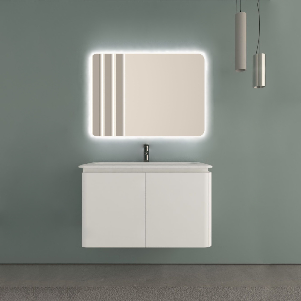 4663_18570_1_Mobile_bagno_sospeso_95_cm_Baden_Haus_Cindy_bianco_opaco_con_specchio_led