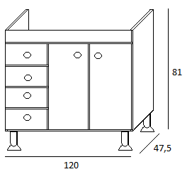 Mobile sottolavello bianco 100x50 + lavello inox 1 vasca con gocciolatoio a  sinistra - Vendita Online ItaliaBoxDoccia