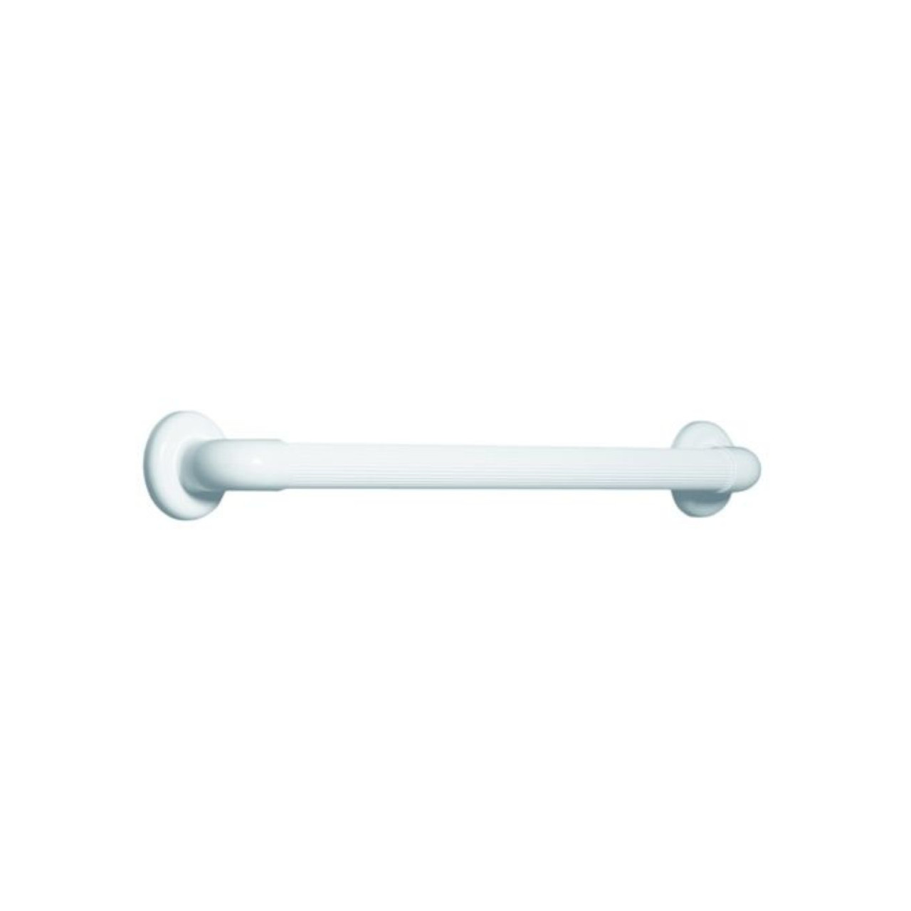 Corrimano lineare rigato per disabili in PVC Medicale bianco - Lunghezza 40 cm