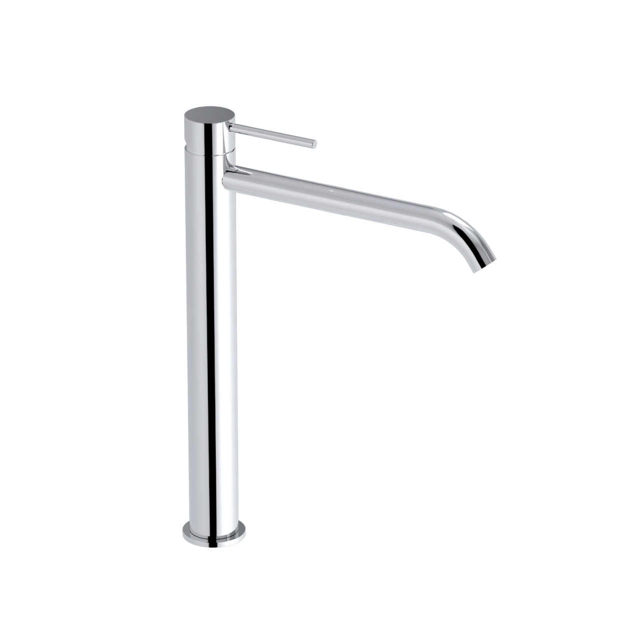 Miscelatore lavabo alto tocco cromo per scarico click clack