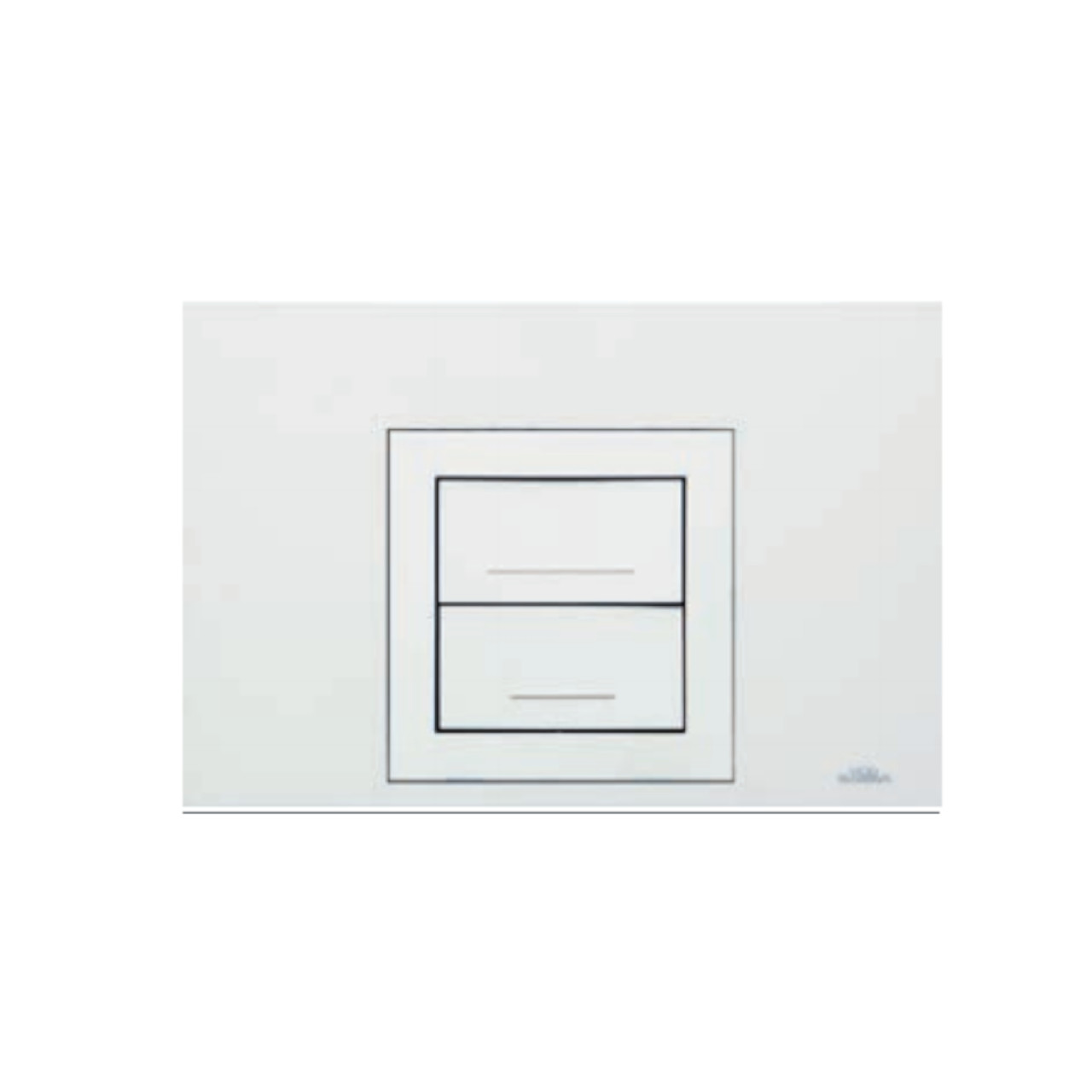 Placca di comando aurea bianca