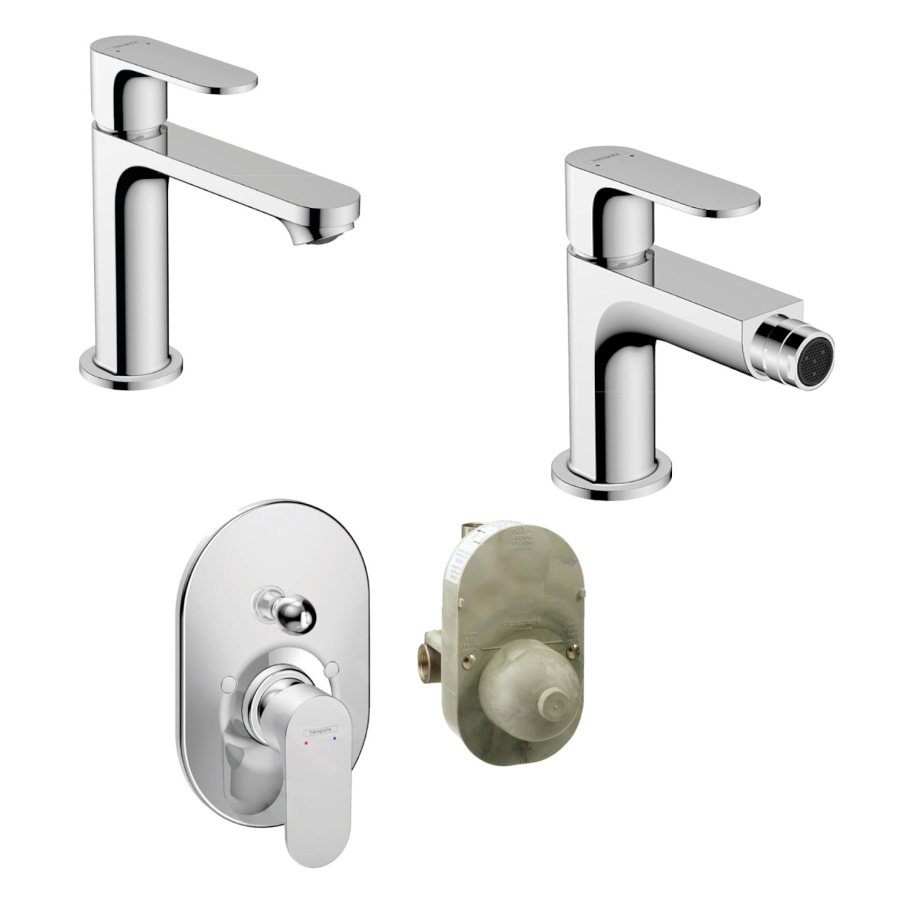 Set miscelatori Hansgrohe Rebris S lavabo bidet doccia deviatore