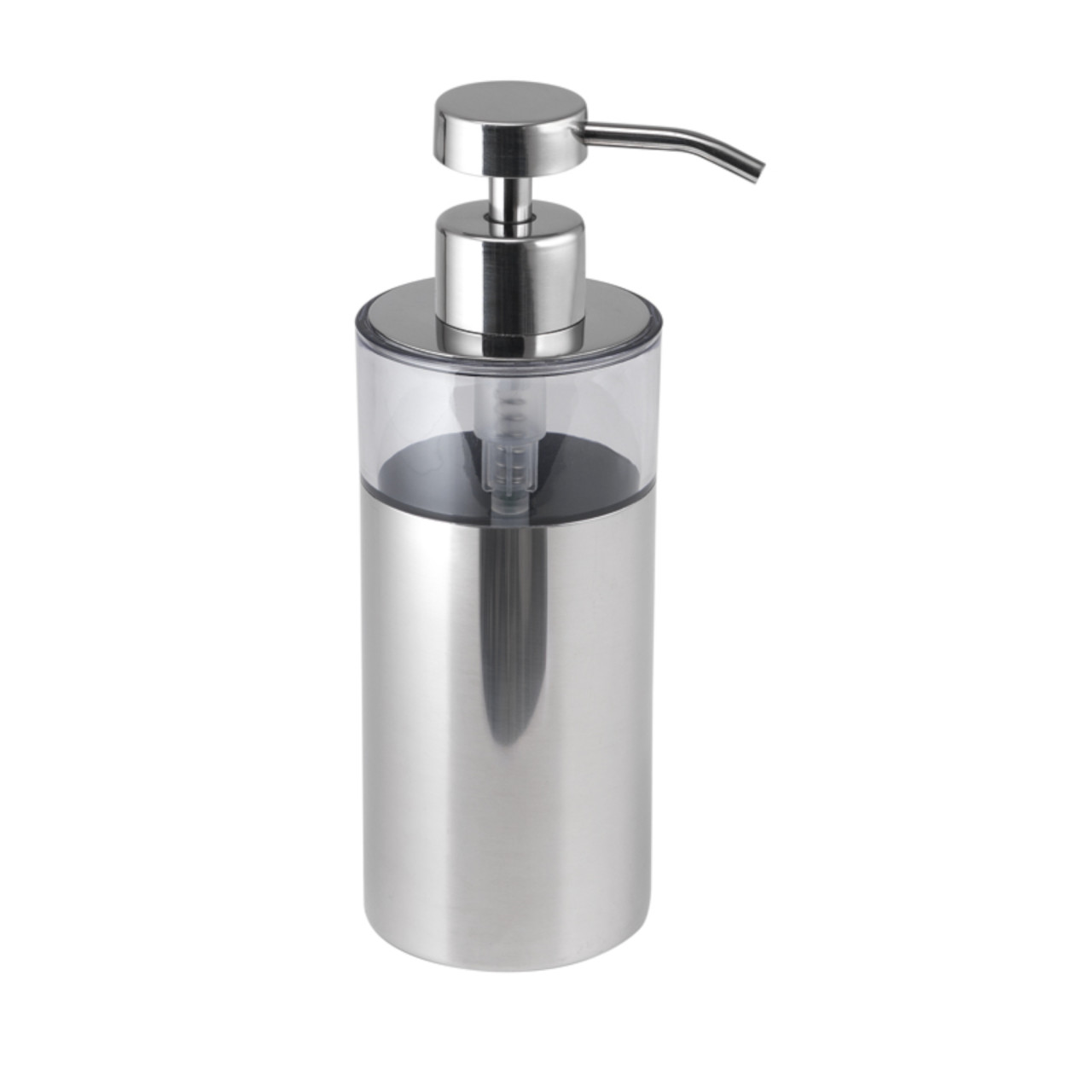 Dispenser betty in acciaio inox con erogatore in metallo cromato