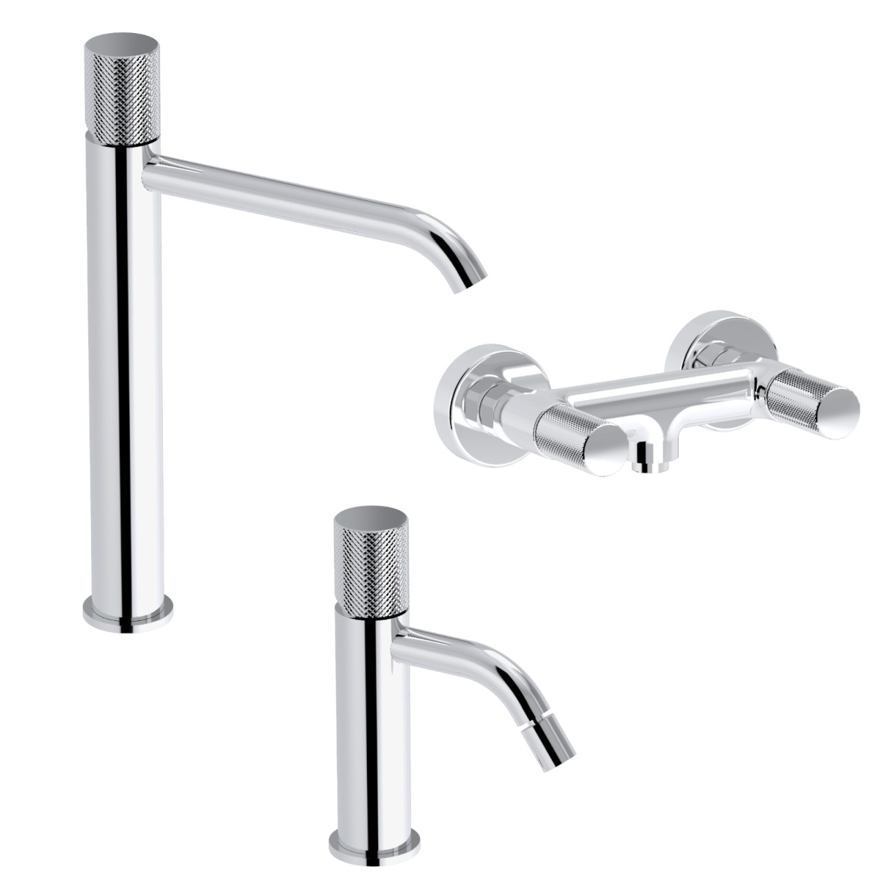 Eurorama - Eletta Tecno - Set Miscelatori Bagno Cromo