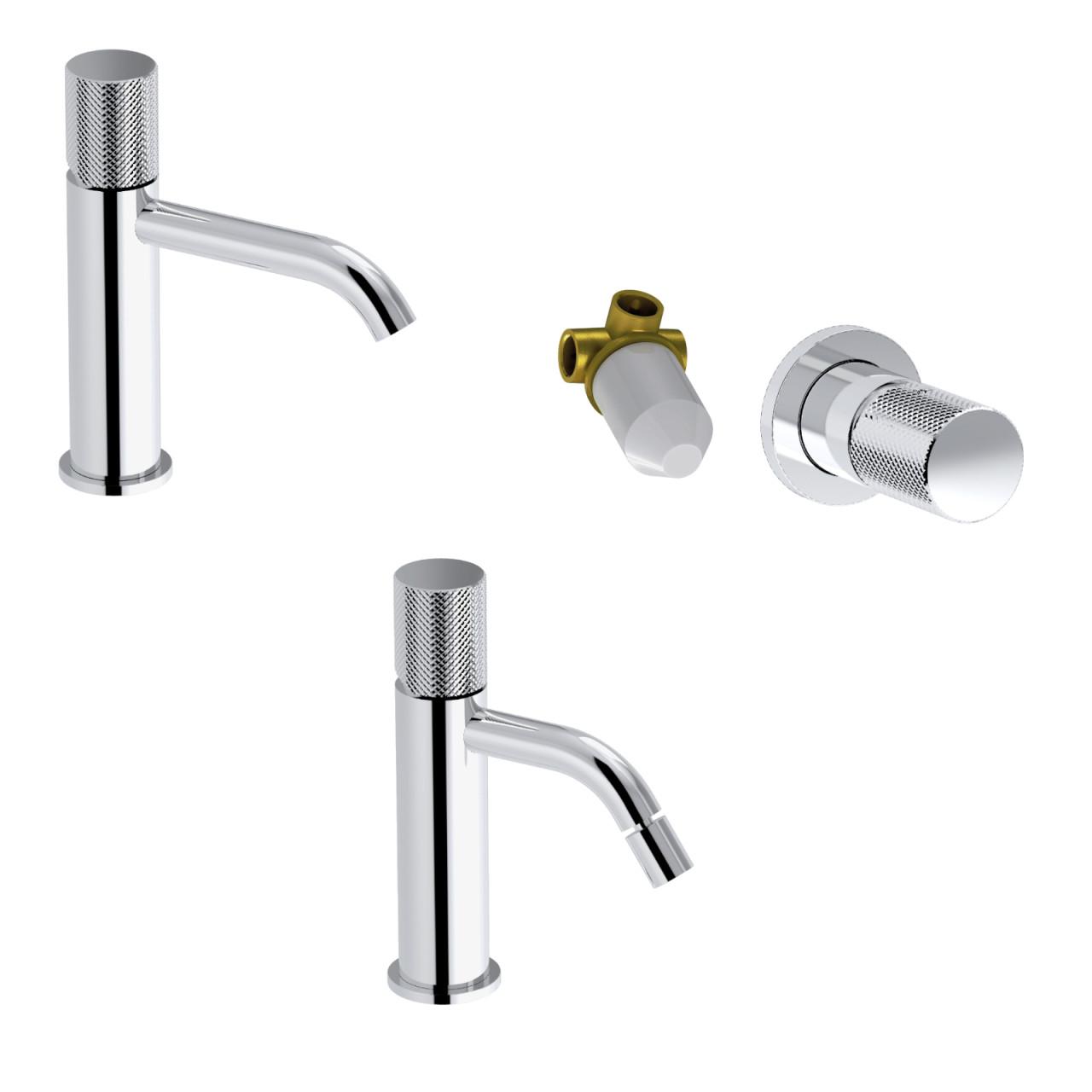 Eurorama - Eletta Tecno - Set Miscelatori Bagno Cromo